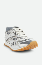 Bottega Veneta Orbit Sneakers – Silver/White/Optic