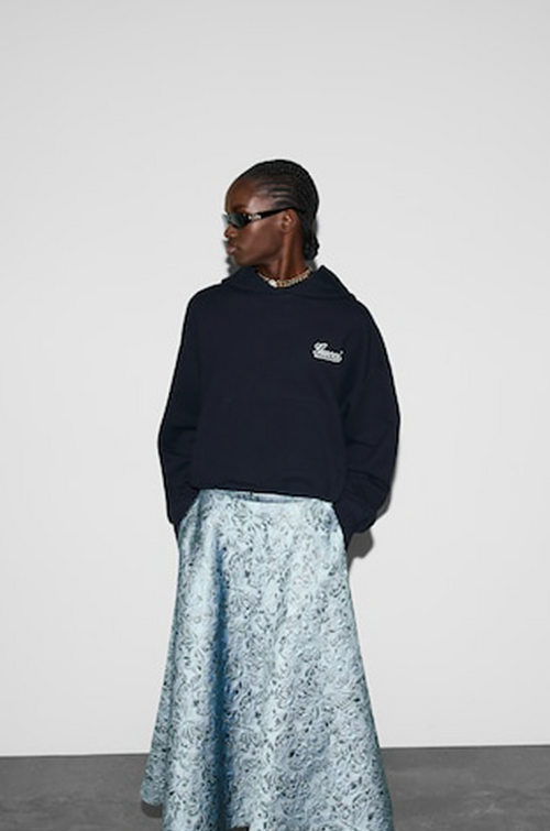 Gucci Cotton Jersey Hooded Sweatshirt – Black with Mini Signature