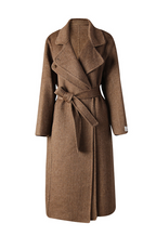Cashmere Reverie Belted Coat – Chestnut Elegance