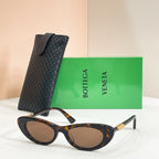 Bottega Veneta Intrecciato Cat-Eye Sunglasses
