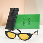 Bottega Veneta Intrecciato Cat-Eye Sunglasses