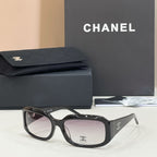 Chanel Cristal CC Oversized Frame Sunglasses