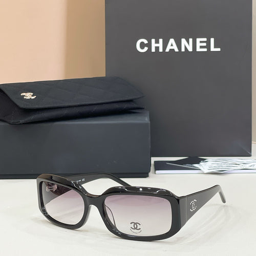Chanel Cristal CC Oversized Frame Sunglasses