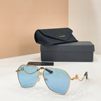 Dolce & Gabbana Oro Struttura Aviator Sunglasses