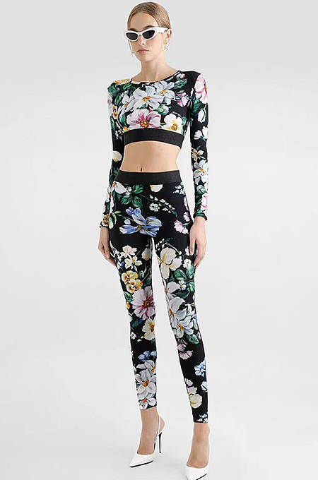 D&G Floral Legging Suit
