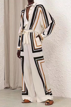 'Yara' Printed Pants Set