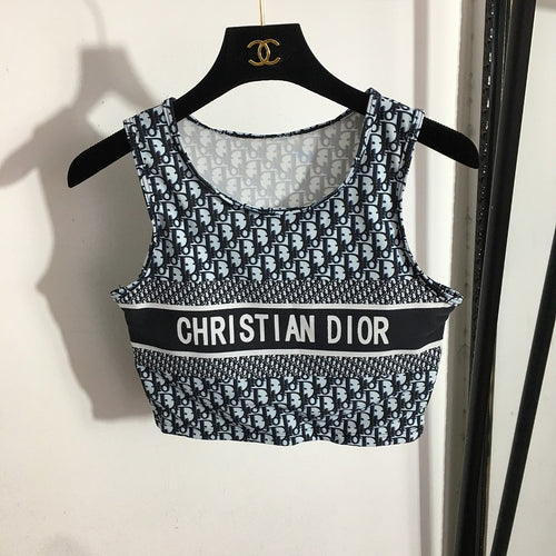 Dior Monogram Printed Leggings Pants Set