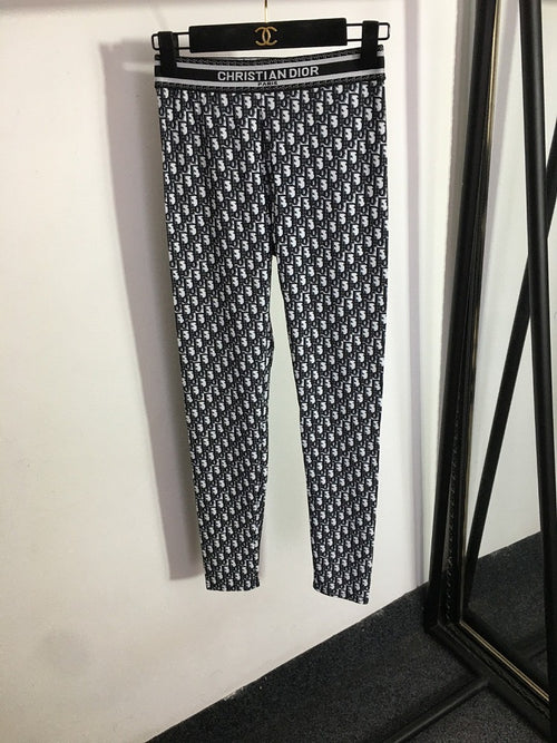 Dior Monogram Printed Legging Set with Tank Top