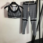 Dior Plaid Printed Legging Set with Tank Top