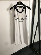 Balmain Tank Dress in Two Tone