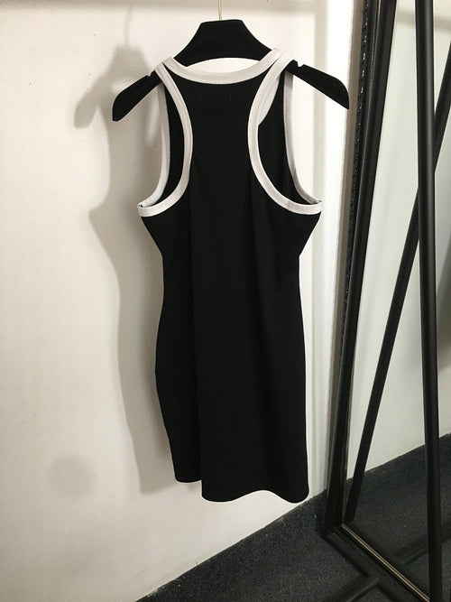 Balmain Tank Dress in Two Tone