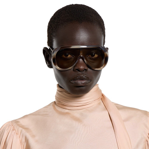 Gucci Obsidian Visor Oversized Sunglasses