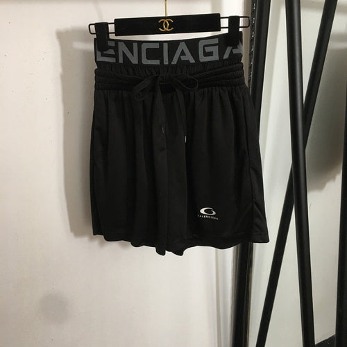 Balenciaga High Waist Shorts Set