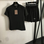 Balenciaga High Waist Shorts Set