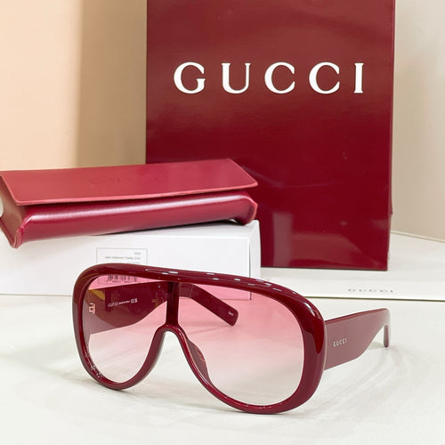 Gucci Obsidian Visor Oversized Sunglasses