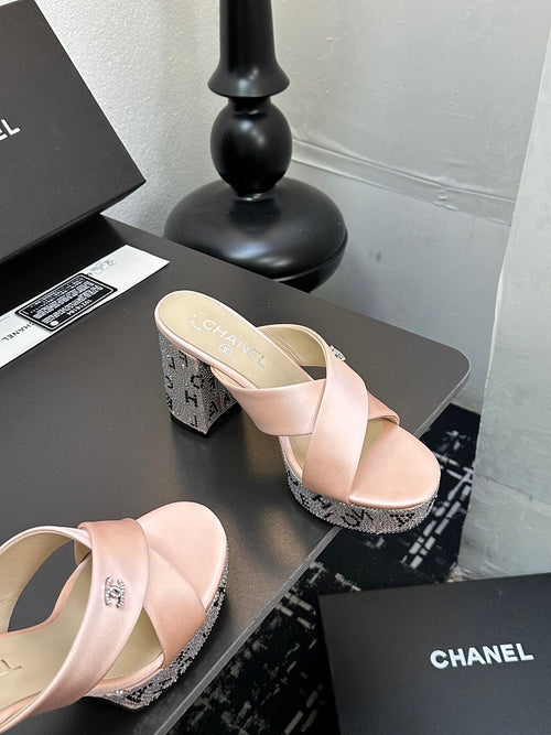 CC Calfskin Platform Sandal