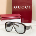 Gucci Obsidian Visor Oversized Sunglasses