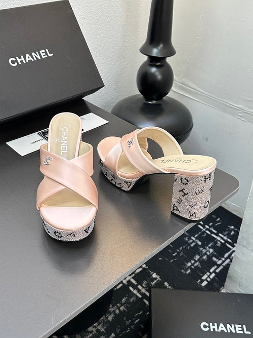 CC Calfskin Platform Sandal