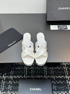 CC Calfskin Platform Sandal