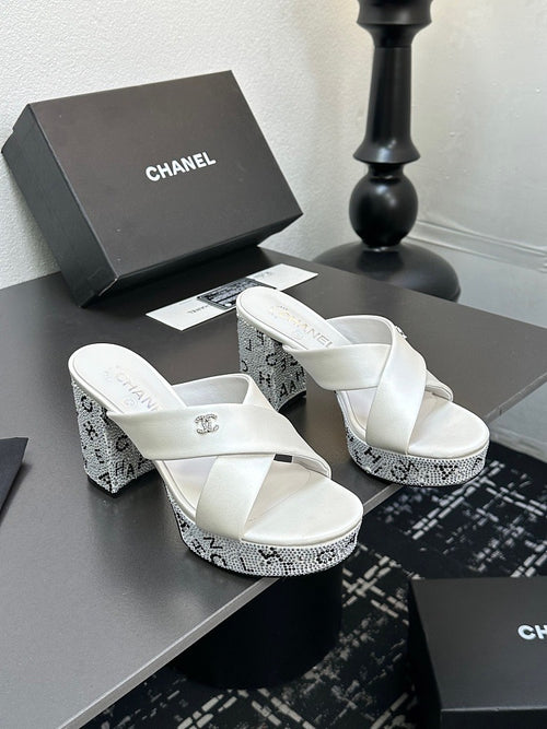 CC Calfskin Platform Sandal