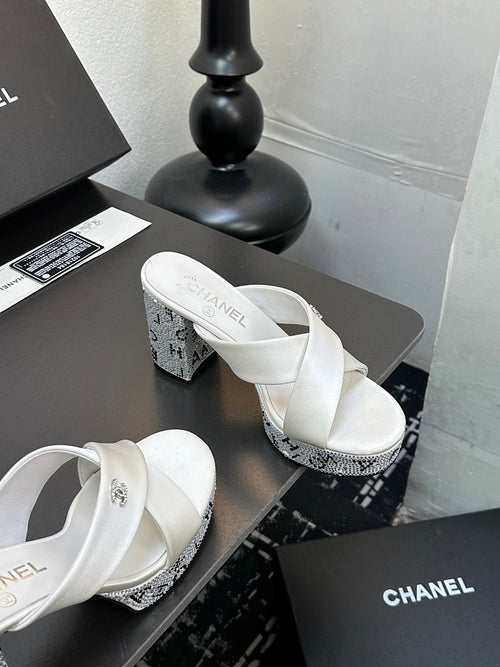 CC Calfskin Platform Sandal