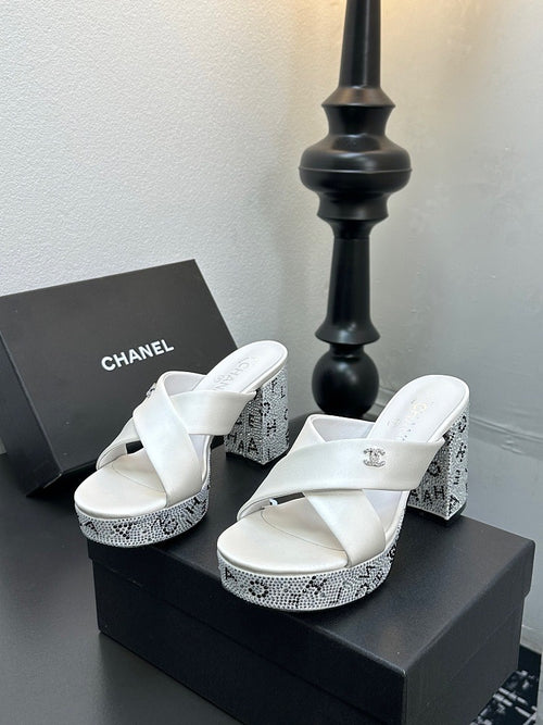 CC Calfskin Platform Sandal