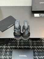 CC Calfskin Platform Sandal