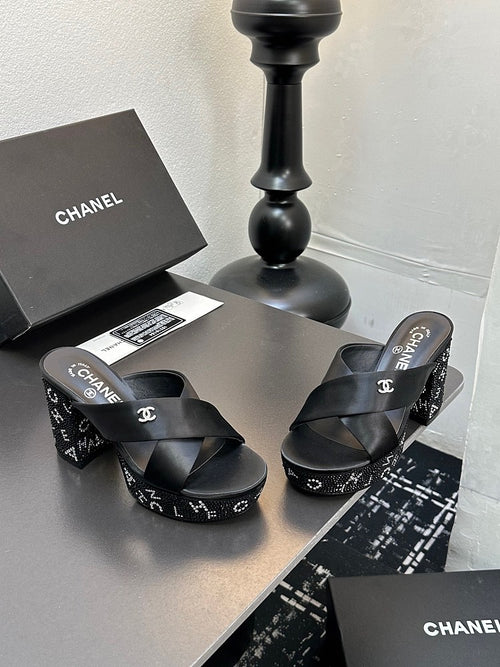 CC Calfskin Platform Sandal