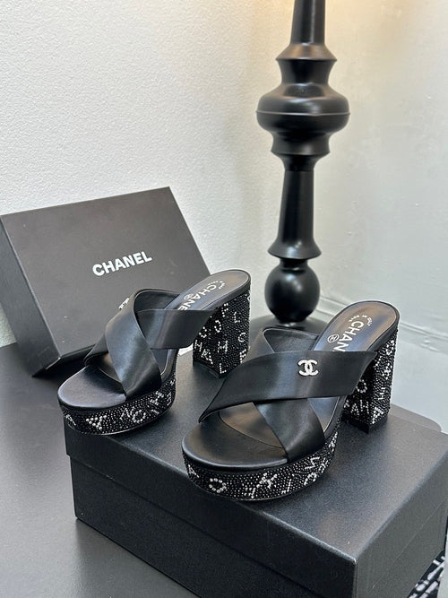 CC Calfskin Platform Sandal