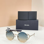 Prada Aurelia Stud Rimless Sunglasses