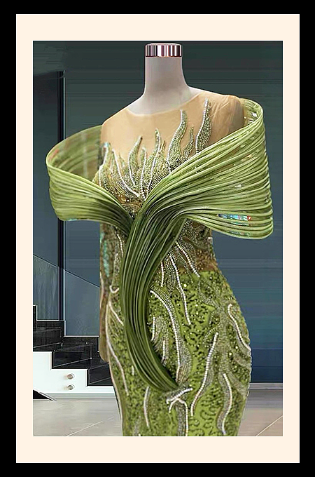 Enchanted Verde Couture Gown