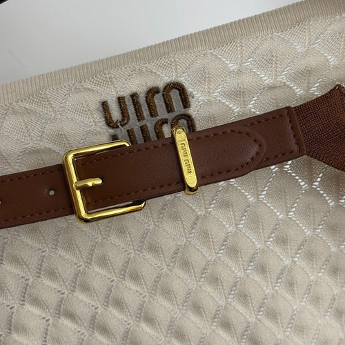 Miu Muse Quilted Knit Mini & Bandana Set