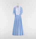 Dior — “Bleu Discipline” Structured Midi Dress