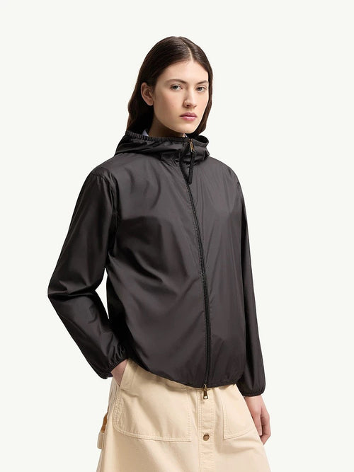 Moncler “Fegeos” Noir Airlight Hooded Jacket