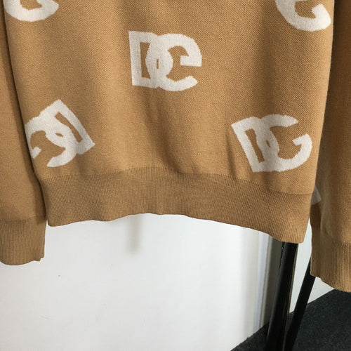 Dolce & Gabbana Oversized Monogram Knit Sweater