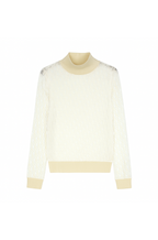 Dior Monogram Sheer Mesh Turtleneck Top