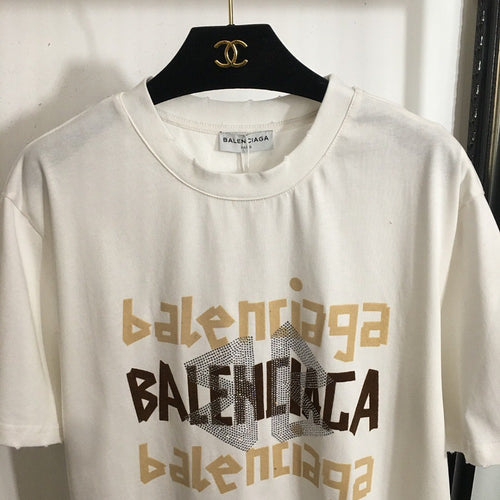 BB rhinestone Beaded Over-size T-shirt