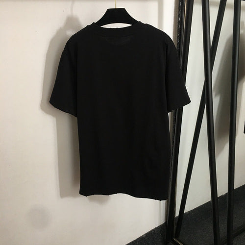 BB rhinestone Beaded Over-size T-shirt