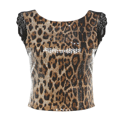 'Shirah' Laced Sleeved Sequin Top