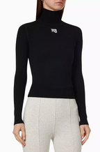 Alexander Wang Logo Turtleneck Top Sizes S–L