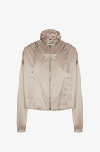 Fendi Roma Satin Logo Hooded Jacket