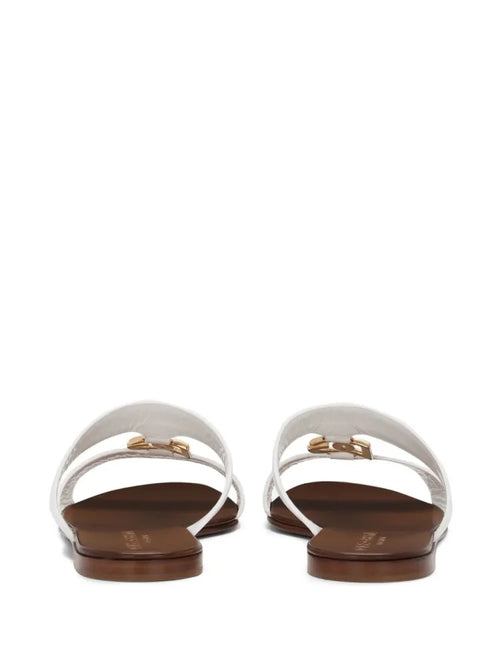 Dolce & Gabbana Bianca Logo Slide Sandal
