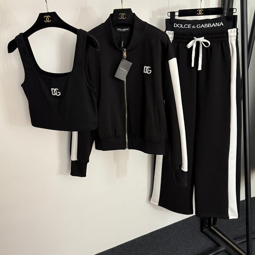 Dolce Vita Monogram Satin Lounge Set