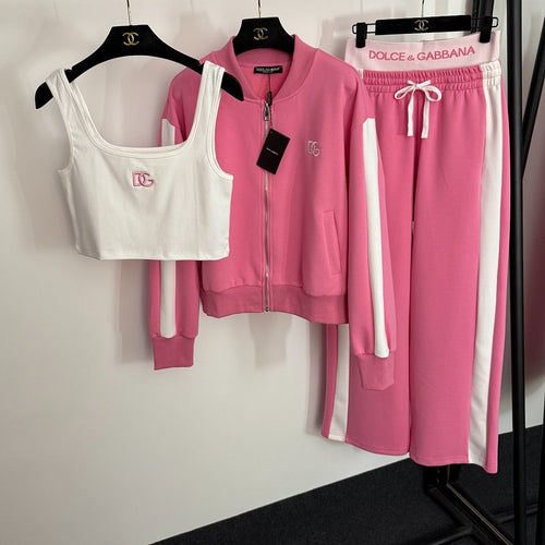 Dolce Vita Monogram Satin Lounge Set