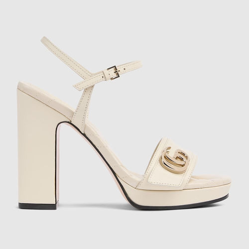 Gucci “Ivory Échelon” Platform Sandal