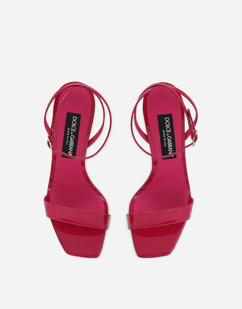 Dolce & Gabbana “Imperial Rosso DG” Sculptural Heel Sandal
