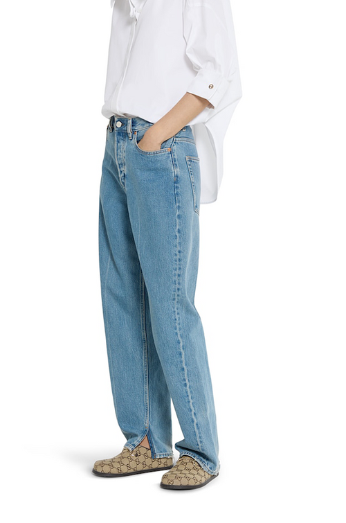 Gucci GG Supreme Horsebit Canvas Mules