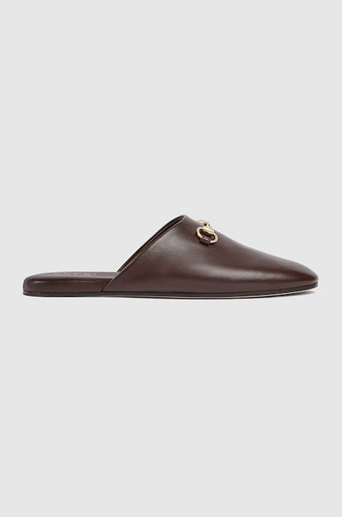 Gucci Horsebit Leather Mules in Dark Brown (36–42)