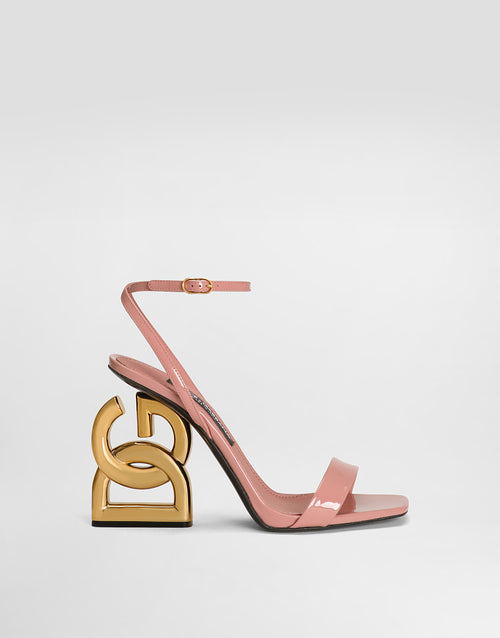 Dolce & Gabbana “Rose Élégance DG” Sculptural Heel Sandal