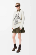 LOEWE Illustrated Robot Knit Sweater – Oversized Silhouette (One Size)